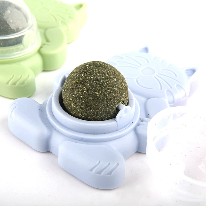 

Игрушечная кошачья мята, товары для домашних животных, аксессуары, мяч для закусок, вращающийся на 360 °, натуральная молярная зубная паста, с...