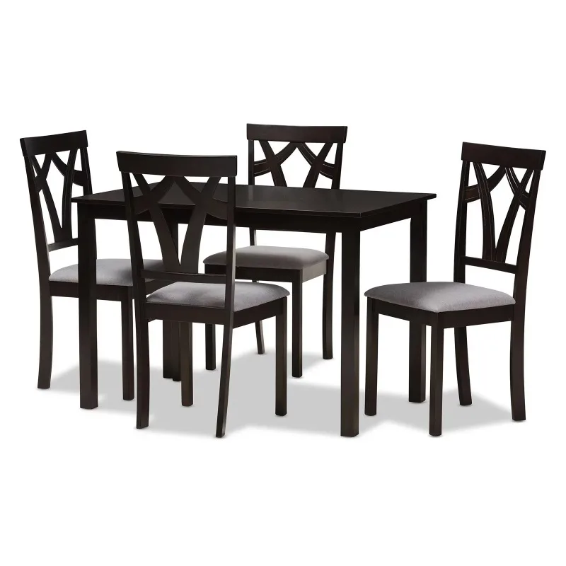 

Baxton Studio Sylvia 5 Piece Rectangular Dining Set