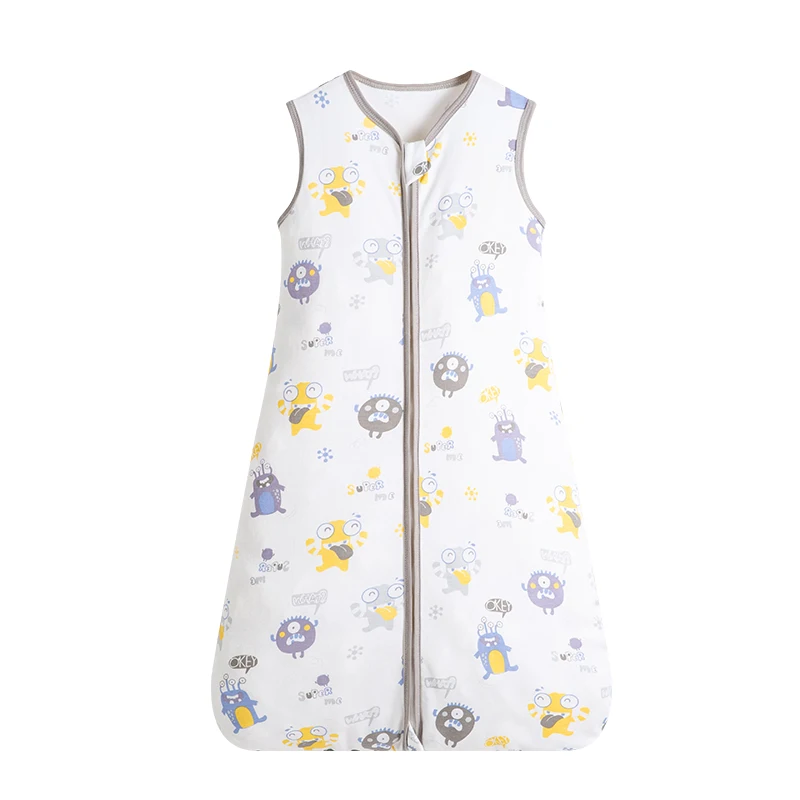Baby Sleeping Bag For Newborn Baby Wearable Blanket 0.5 Tog Summer 100% Cotton Print Vest Sleep Sack Baby Boys Girls 0-3 Years