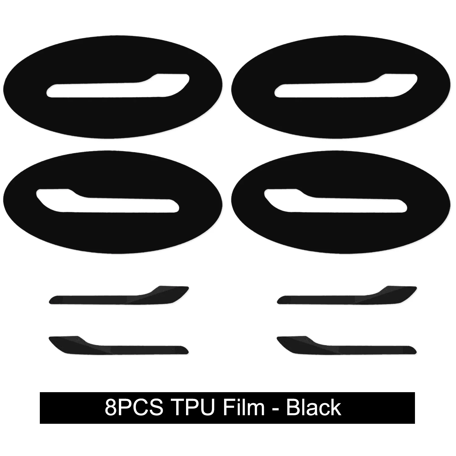 

Для Tesla Model 3/Y 2017-2025 Защитная пленка для дверной ручки, 8 шт., пленка из ТПУ, краска для дверной ручки, защитная черная пленка, автомобильная одежда