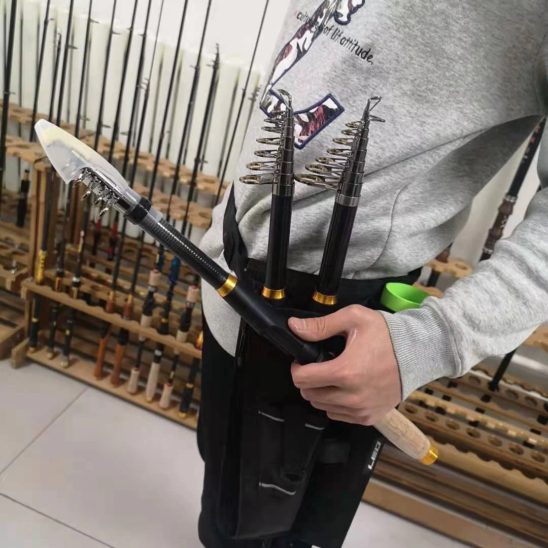 Многофункциональная телескопическая карбоновая удочка для ловли карпа