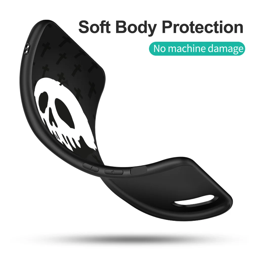 Черный чехол из ТПУ для телефона TCL 20 20L 10 lite 10L PLUS PRO 20E 20R 20SE 20XE 205 20B 20Y Маска на