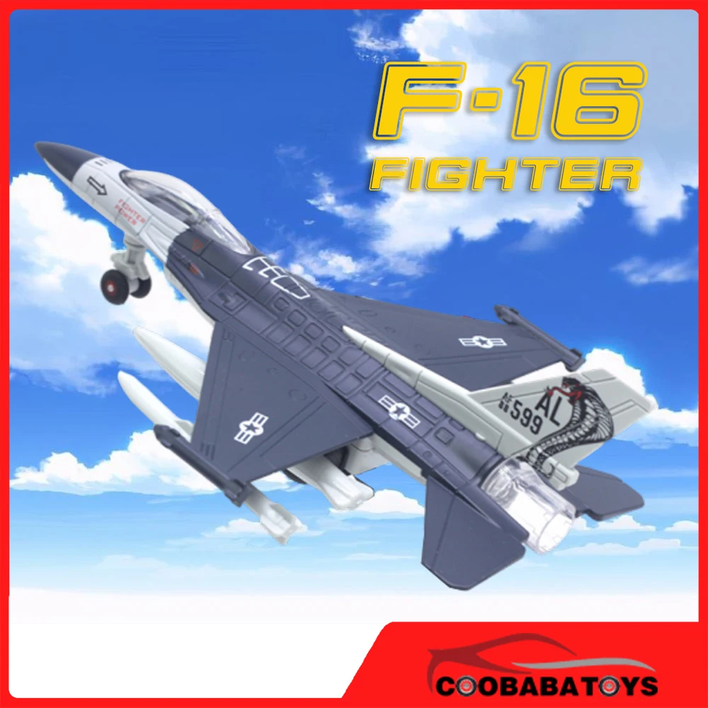 

U.S. F-16 Fighter Diecast Metal Airplane Military Model Toy Aircrafts Collection for Boy Child Kids Toys Hobbies Gift