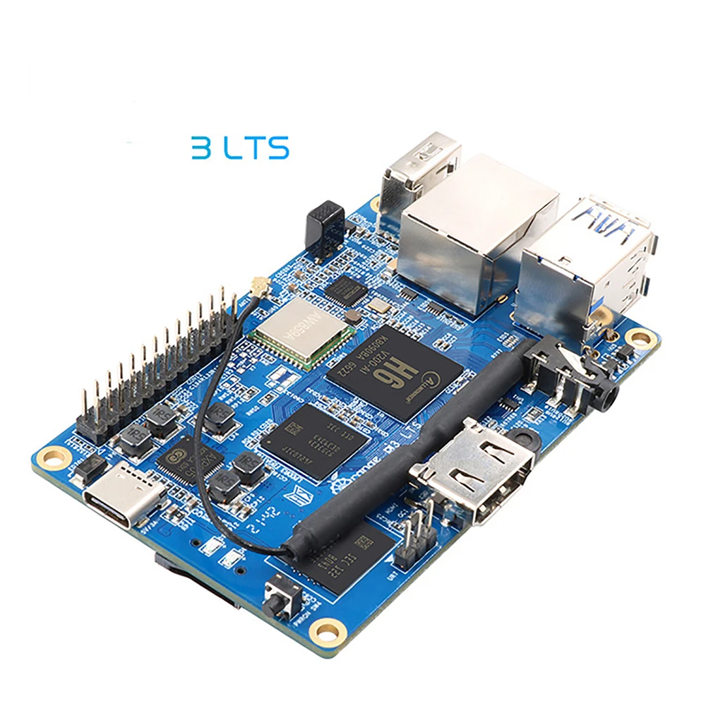

Макетная плата Orange Pi 3 LTS Allwinner H6 Allwinner H6 SoC, 2 Гб LPDDR3 SDRAM