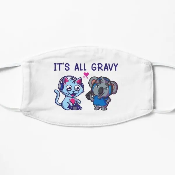 

Gravy Cat Man Shirt Gravy Koala Man Gr Printing Face Mask Mouth Breath Cotton Windproof Pattern Winter Health Sport Protective