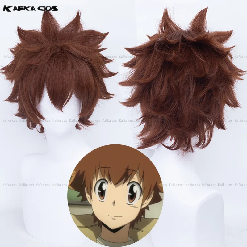 Аниме Tsunayoshi Sawada парик для косплея коричневые волосы Yoshimune синтетические