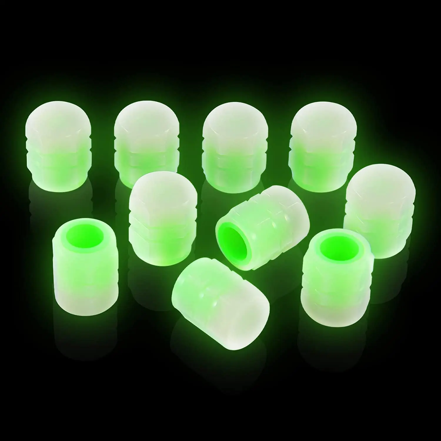 

4pc Universal Fluorescent Luminous Car Tire Valve Caps For Suzuki SWIFT VITARA SX4 Stem Cover Illuminated Valves Car Accessories