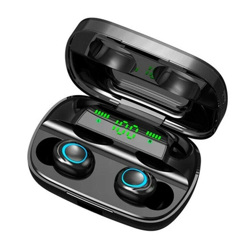 

In-ear Wireless Bluetooth Earphone 3500mAh Power Bank Sports Headphone Stereo Earbuds Headset With Mic For Smartphone Samsung