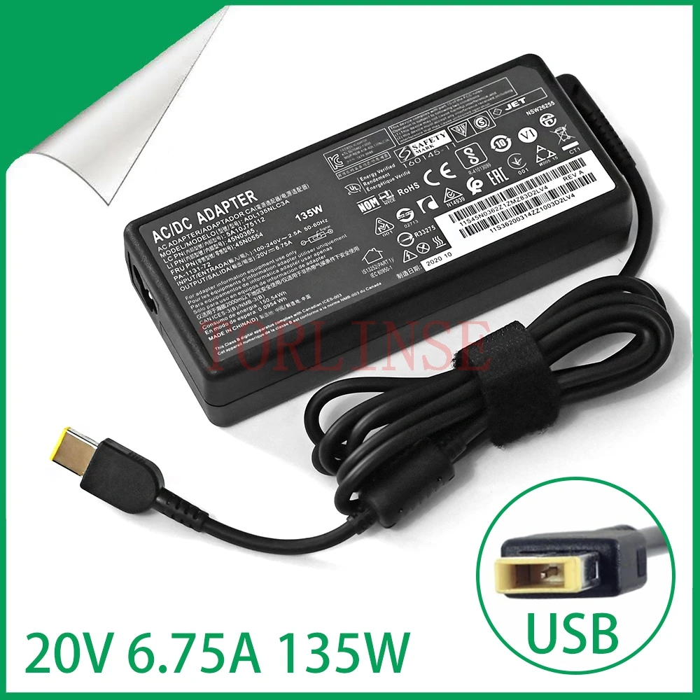 

Тонкий адаптер переменного тока 20 в А для Lenovo Charger Laptop IdeaPad Z710 Y50-70AM Y50-70AS Y70 Y50-80 Touch ADL135NDC3A
