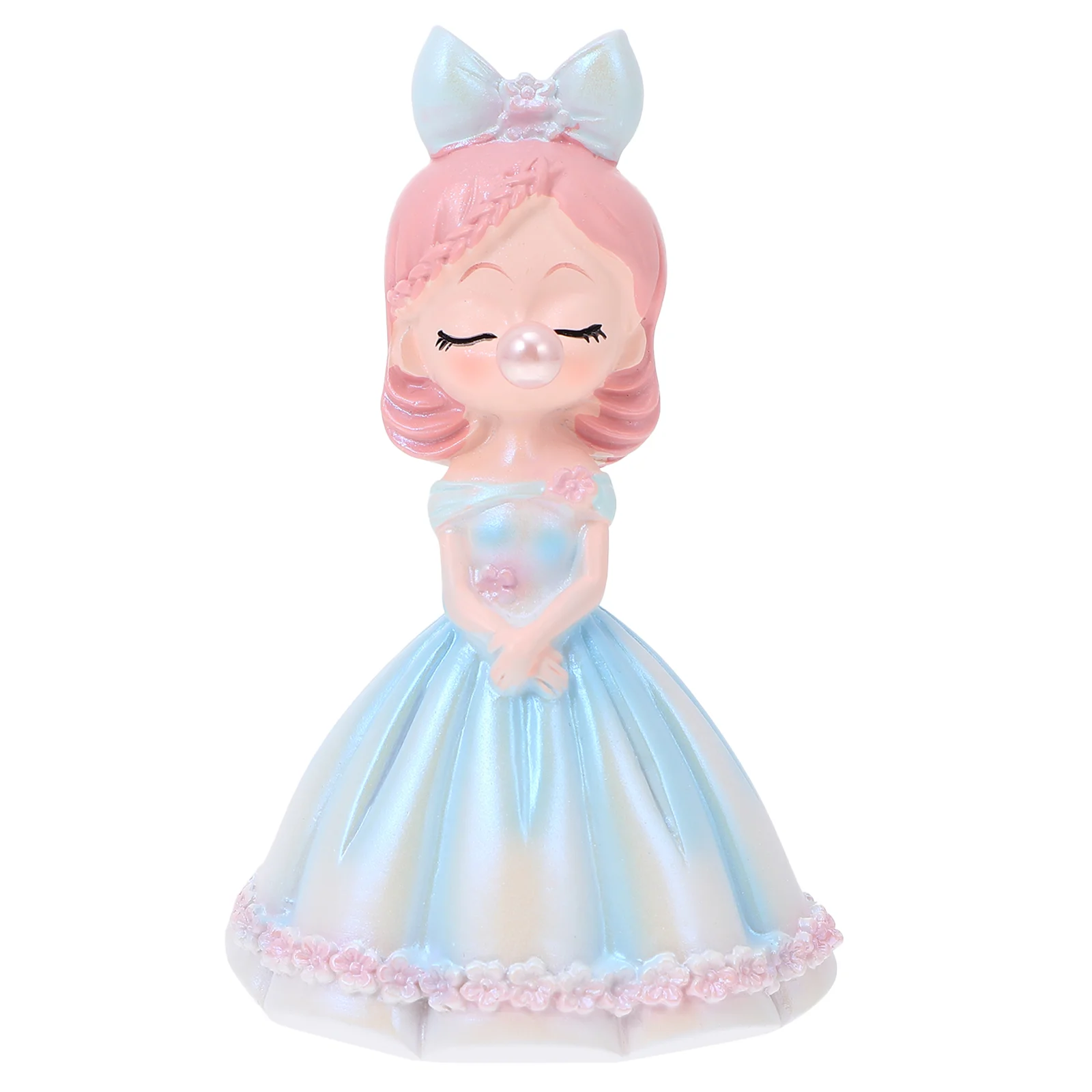 

Girl Resin Ornament Sculpture Girls Statue Figurine Table Decor Fairy Ornaments Figurinesfigure Desktop Bubble Decoration Cute