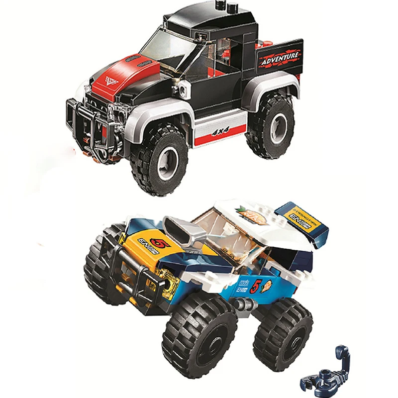 

Kayak Adventure Super Racing Car Desert Rally Racer Building Blocks Bricks Compatible 60218 60240 Model DIY Toys Christmas Gifts