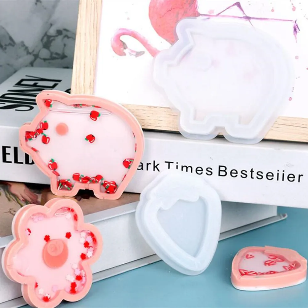 Прозрачный зыбучий песок силиконовая форма медведь шейкер зыбучее песочное