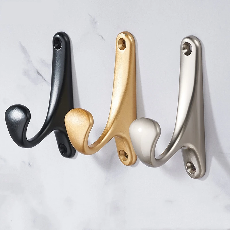 

Zinc Alloy Metal Hook European Style Bathroom Wardrobe Door Hardware Wall Hanging Clothes Holder Organizer Clothing Hook Gadgets