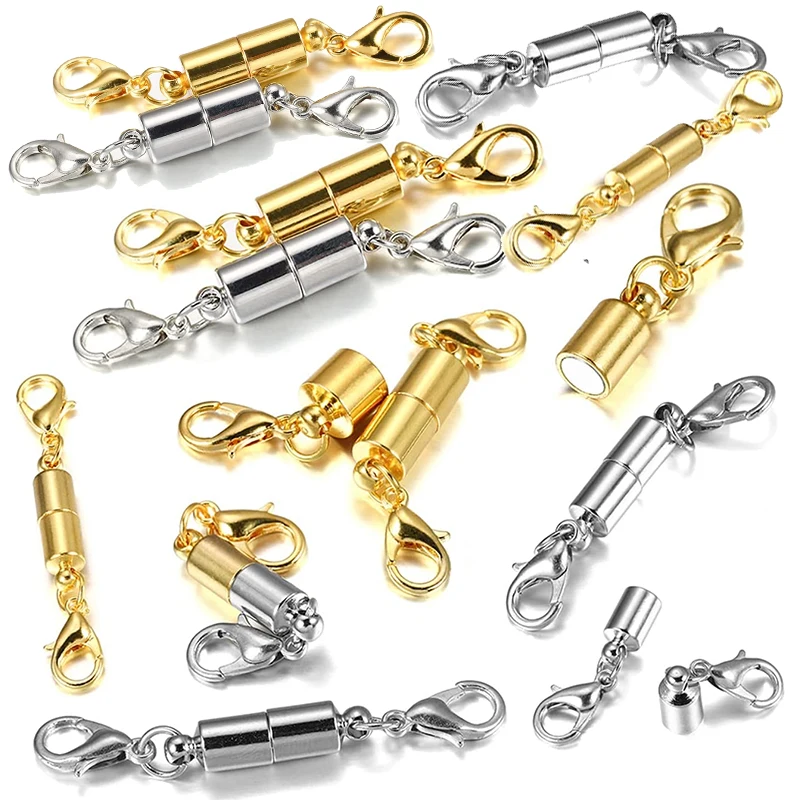 

5pcs/lot Lobster Clasp Magnetic Clasps Hooks Bracelets Necklaces Connectors Magnet Clasps DIY Jewelry Making Findings Accessorie