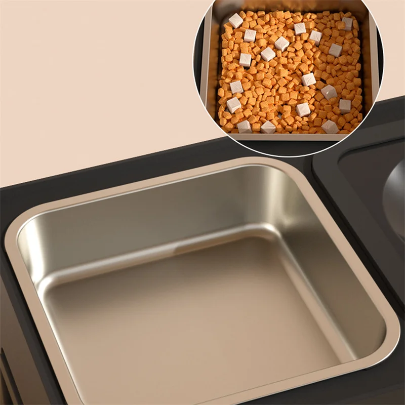 Приподнятая миска для собак Регулируемая приподнятая с медленной кормушкой и