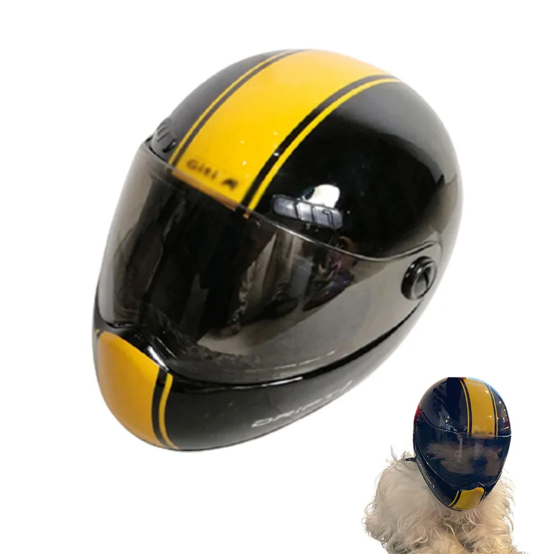 

Cat Mini Hat Motorcycle Helmet Dog Cap Anti-collision Handsome Cute Helmet for Dog Outdoor Styling Photo Props Pet Accessories