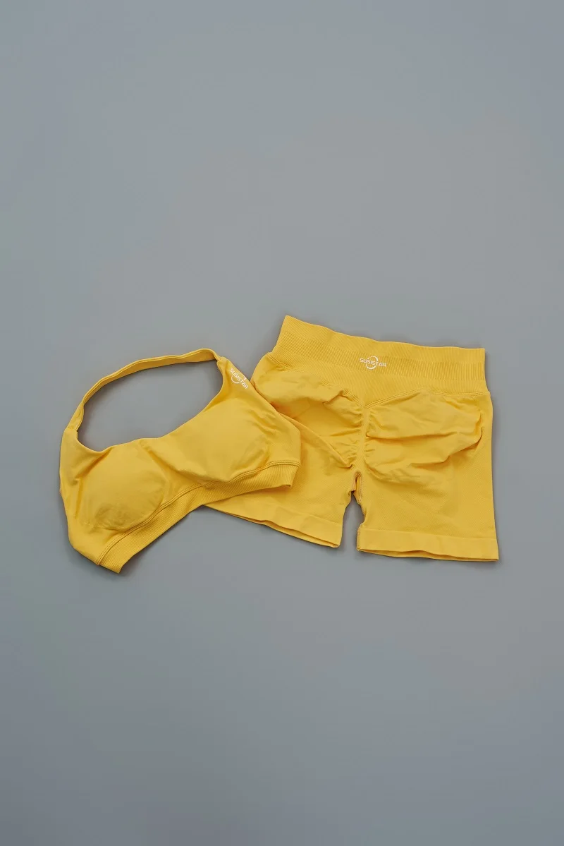 SUSISTAR тренировочные комплекты для женщин байкерские шорты с высокой талией