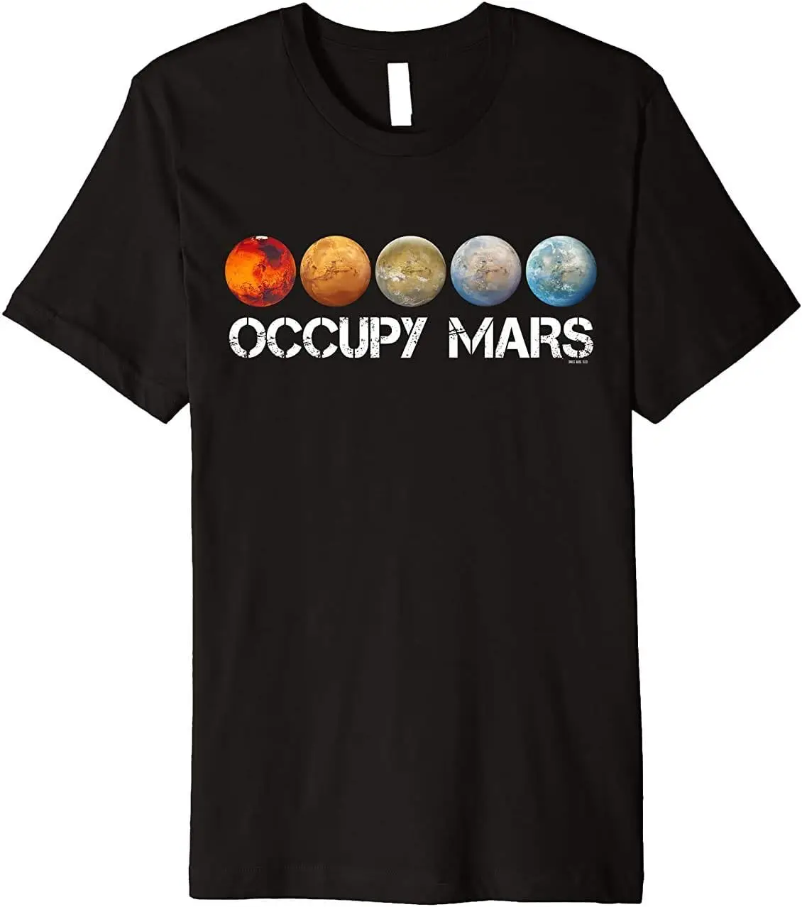 Футболки Occupy Mars высокого качества из 100% хлопка с коротким рукавом