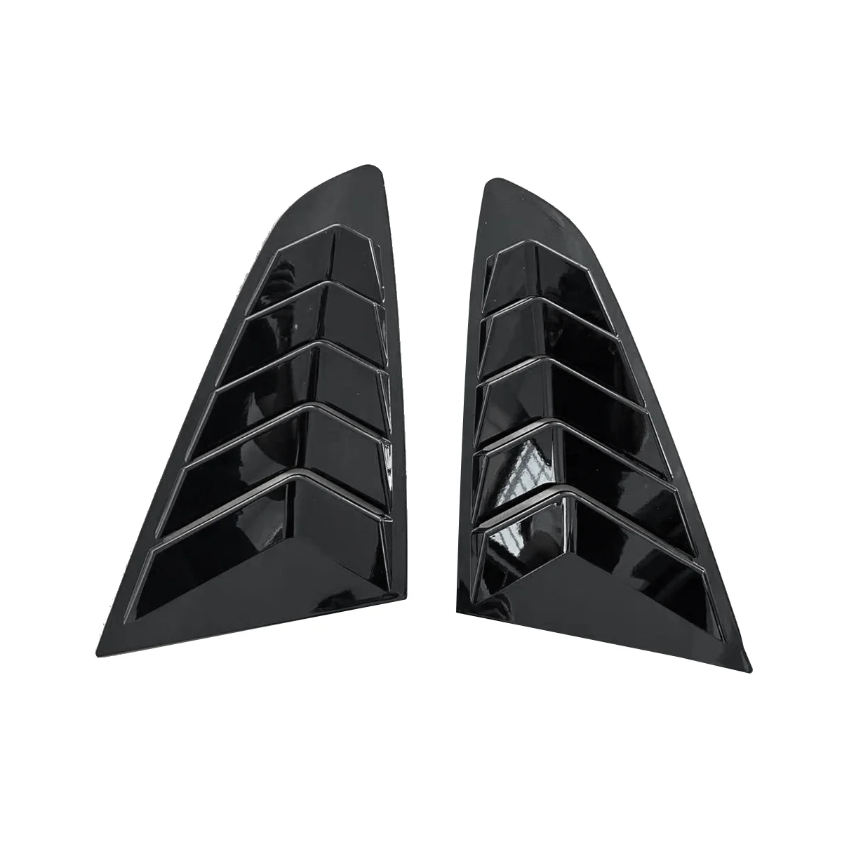 

Обшивка затвора заднего стекла автомобиля, 1 пара, обшивка затвора для Ford Mustang 2015-2023, боковые обшивки, вентиляционные скобы, спойлер