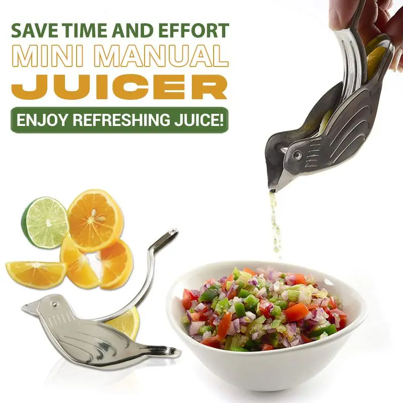 

Mini Manual Juicer Stainless Steel Brid Shape Hand Lemon Squeezed Tool Kitchen Accessories