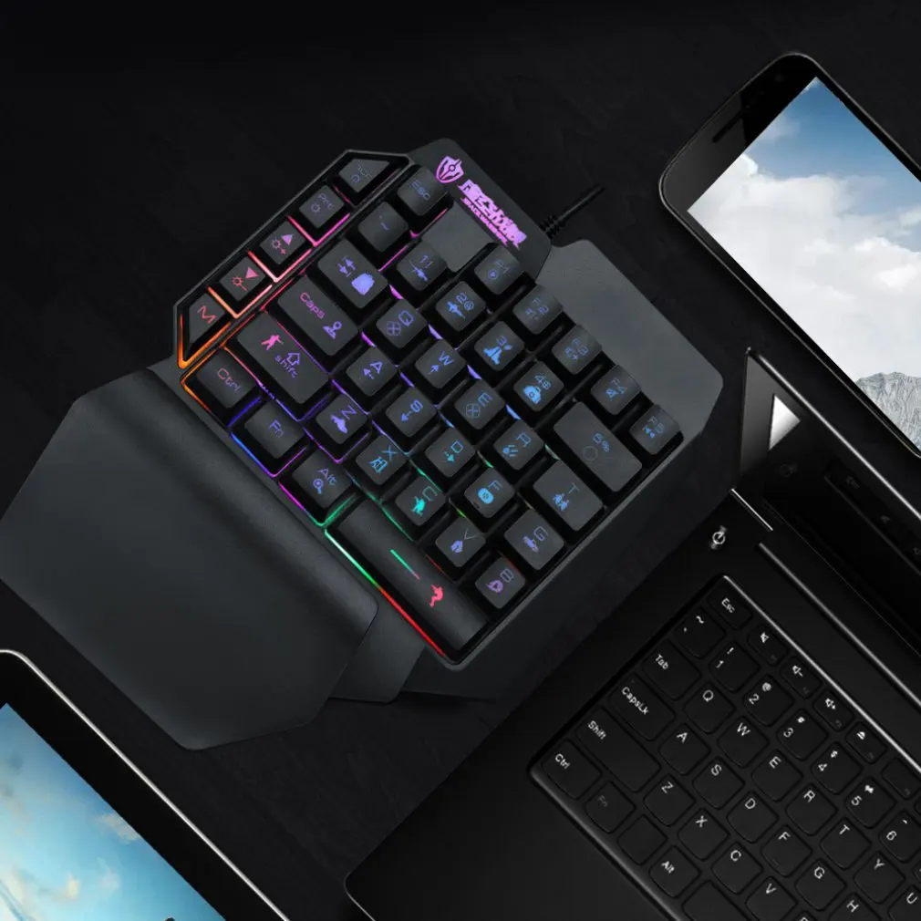 Маленькая механическая клавиатура Механическая игровая для одной руки