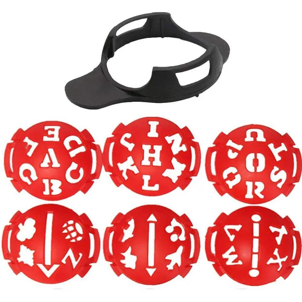 

6 In 1 Golf Ball Line Marker With 2 Marker Pen Balls Liner Drawing Template Marking Alignment Putting Tool