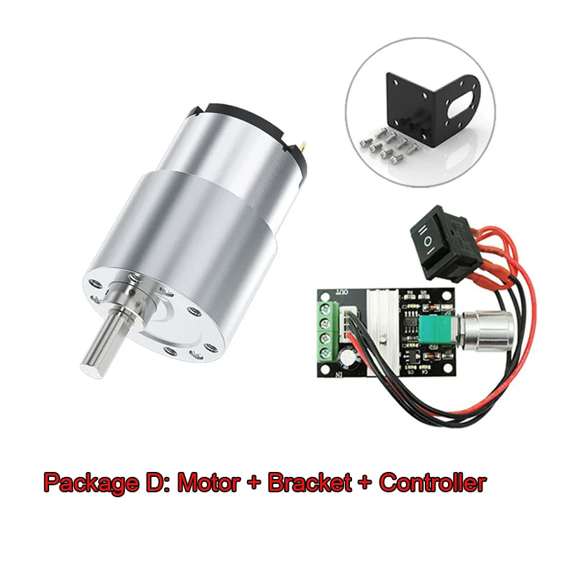 JGB37-520 DC 6V 12V 24V микро редуктор Мотор 7 об/мин ~ 960 0 6-93 кг. См высокий крутящий момент