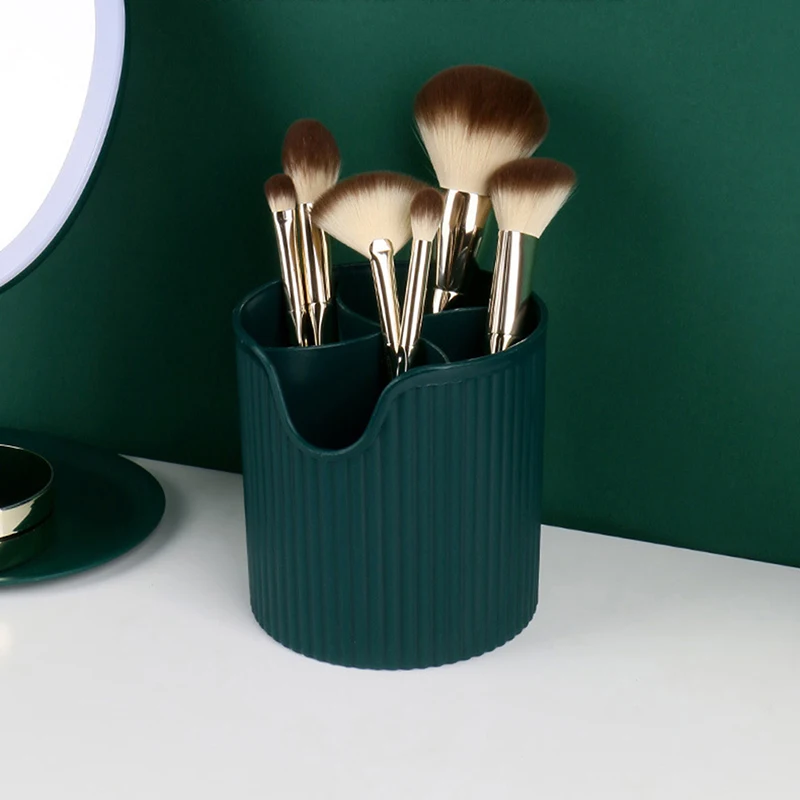 

4 Lattices Cosmetic Make-up Brush Storage Box Table Organizer Make Up Tools Pen Storage Makeup Nail Polish Cosmetic Holder Box
