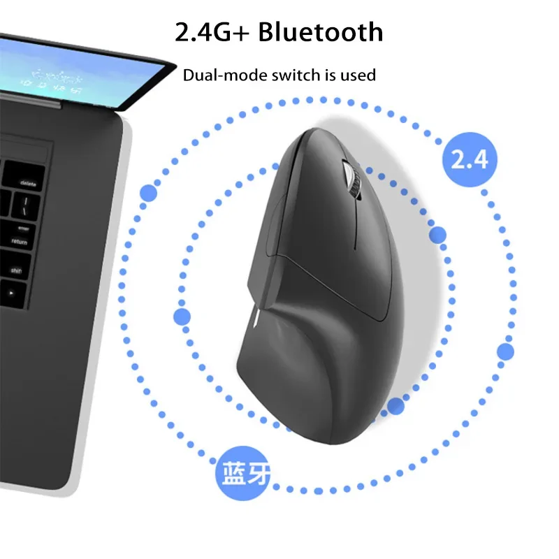 XIAOMI Беспроводная вертикальная мышь Bluetooth 2 4 ГГц Эргономичные игровые мыши 1600