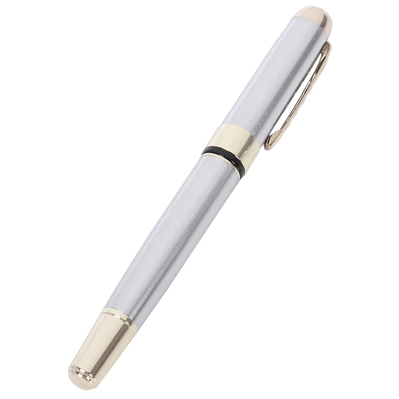 

Jinhao 2 Pcs Fountain Pen High-End Fountain Pen, White Gold & Black White