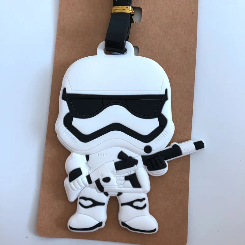 Disney Travel Accessories Luggage Tag Cool Star Wars Suitcase Fashion Style Silicon Portable Travel Label  ID Addres Holder images - 6
