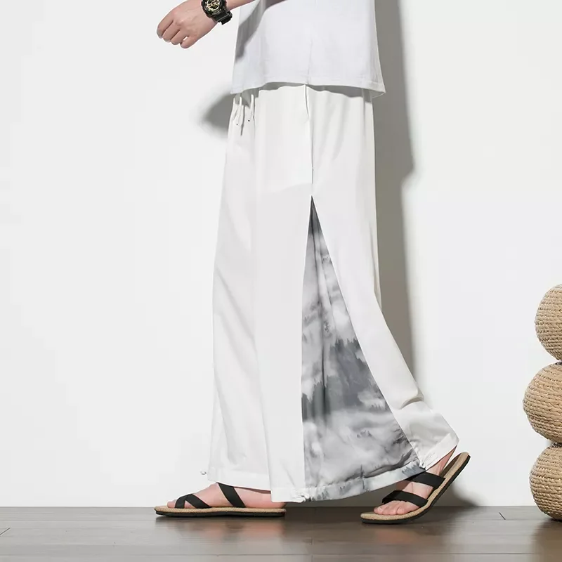 

Streetwear Fashion Men 2021 Sweatpants Jogger Trousers Vintage Casual Wide Leg Pants Male Large Size Men's Loose Harem Pants