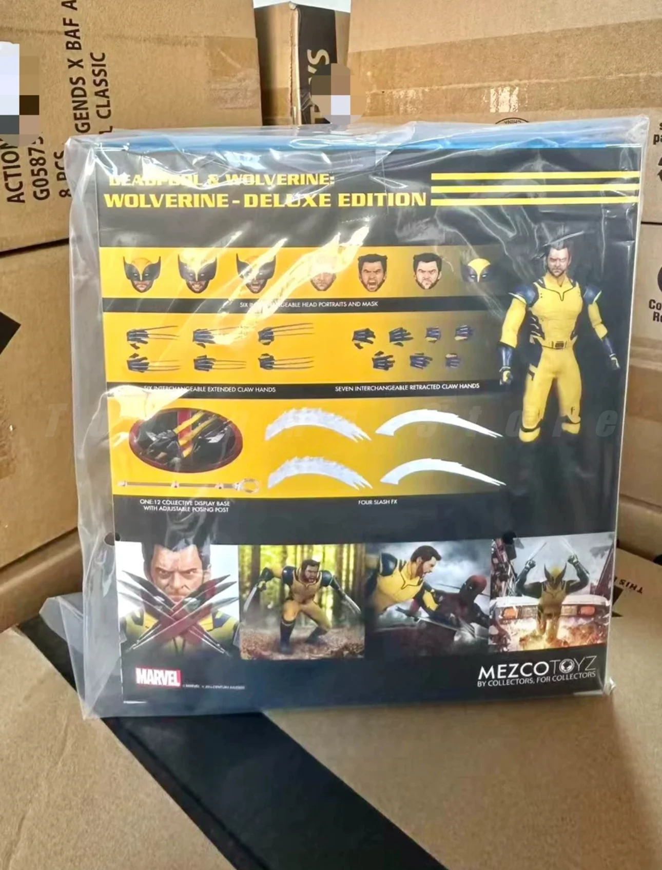 Фото В наличии: Подвижная фигурка Mezco One:12 Дэдпул и Росомаха (киноверсия), 6 дюймов, ручная работа. №1