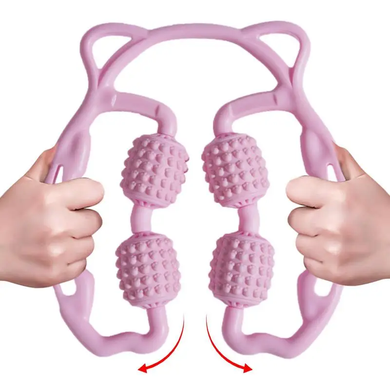 

Thigh Roller Cat Ear Shape Muscle Roller Cellulite Massager Roller Trigger Point Massage For Calves Leg Arms Massager Roller
