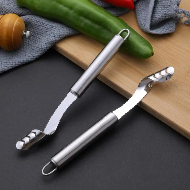 

Stainless Steel Cut Pepper To Core Household Tiger Skin Green Pepper Seeded Vegetable Slicer Tomato Core Remover Deseeder Tool