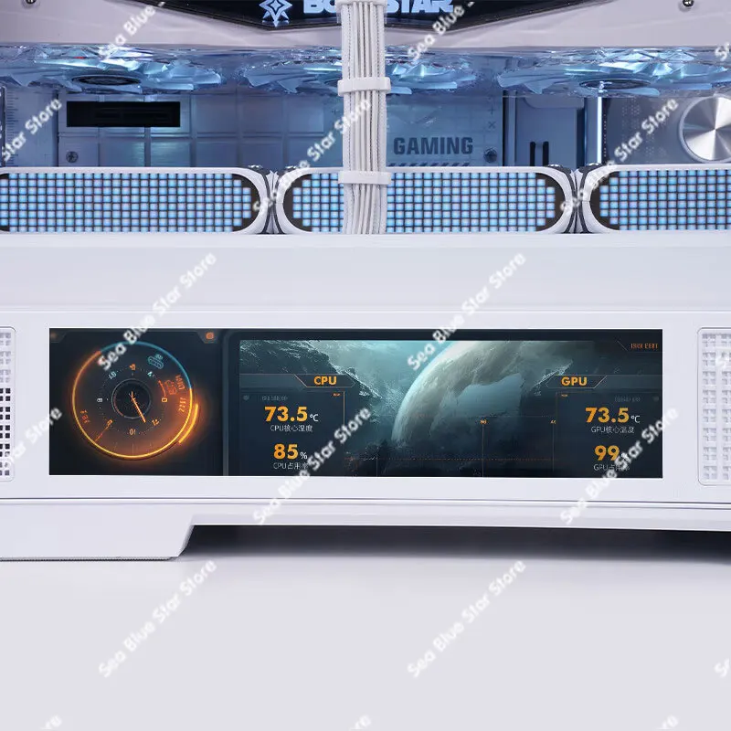 Яркий Arashi Dalan Белый Экранная комната с видом на море Шасси водяным охлаждением