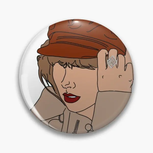 

Red Taylor Is Version Customizable Soft Button Pin Cute Funny Creative Clothes Gift Collar Women Cartoon Hat Lapel Pin Jewelry
