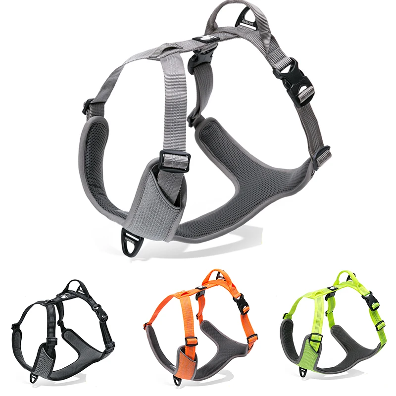 

Winhyepet Dog Harness Vest Reflective Nylon Pet Harness Anti-Escape Outdoor Hiking Dogs Accessories For yorkie,Puppy,Large Dog