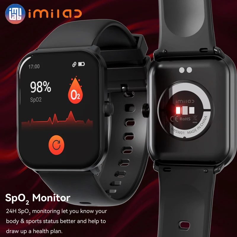 

Xiaomi Smart Watch IMILAB W01 Men Women HD Bluetooth Fitness Tracker Sport Pedometer Heart Rate SpO2 Sleep Monitor Smartwatch
