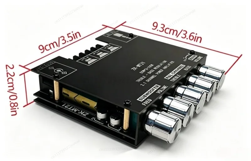 ZK‑MT21 Bluetooth5.0 2.1-канальный аудиоусилитель TPA3116 50Вт×2+100Вт сабвуфер стерео бас-усилитель с входом AUX (art.: 3920dcddfdefb) - 3920dcddfdefb