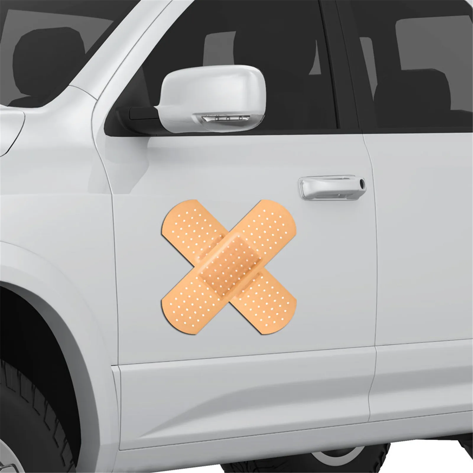 

4Pcs Stickers Giant Car Bandaid Sticker Bumper Sticker Funny Car Decals Dent Decals Giant Car Decal DIY Waterproof Bandaid