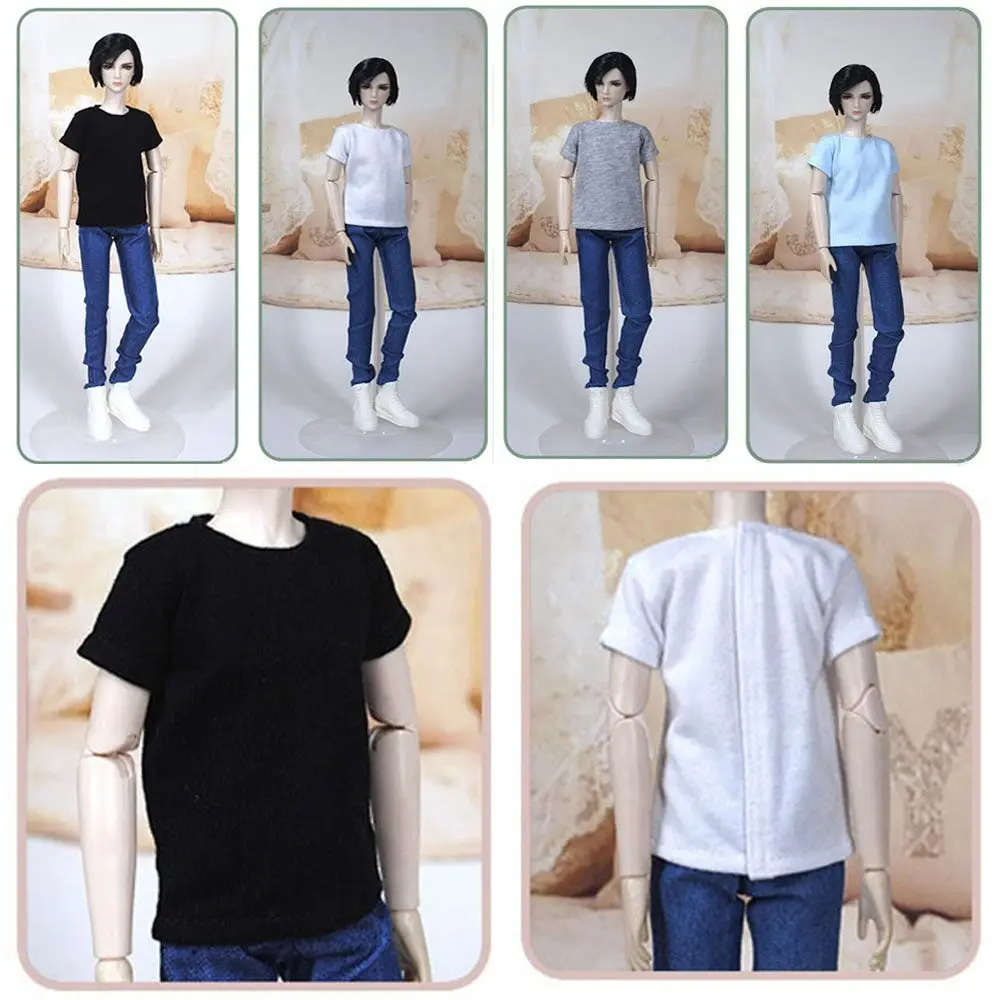 

5 Styles for 1/6 Doll 30cm Male Doll BJDDDSD10 Fashion Men T-Shirt Kids DIY Toys Male Clothes Doll Clothes