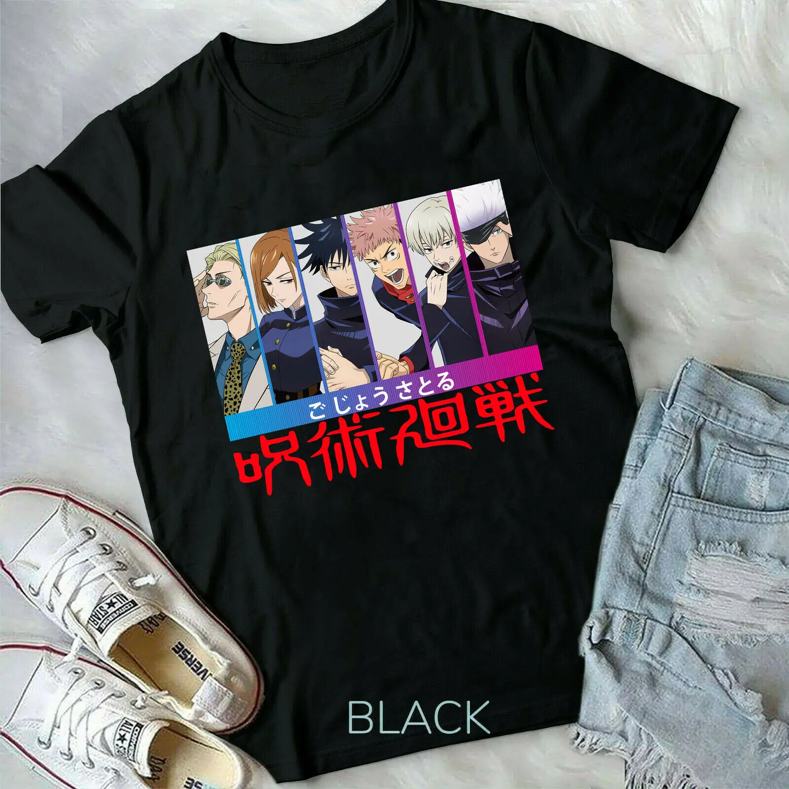 

Satoru GojoYuji Megumi Fushiguro NobaraJujutsu Kaisennew T-Shirt