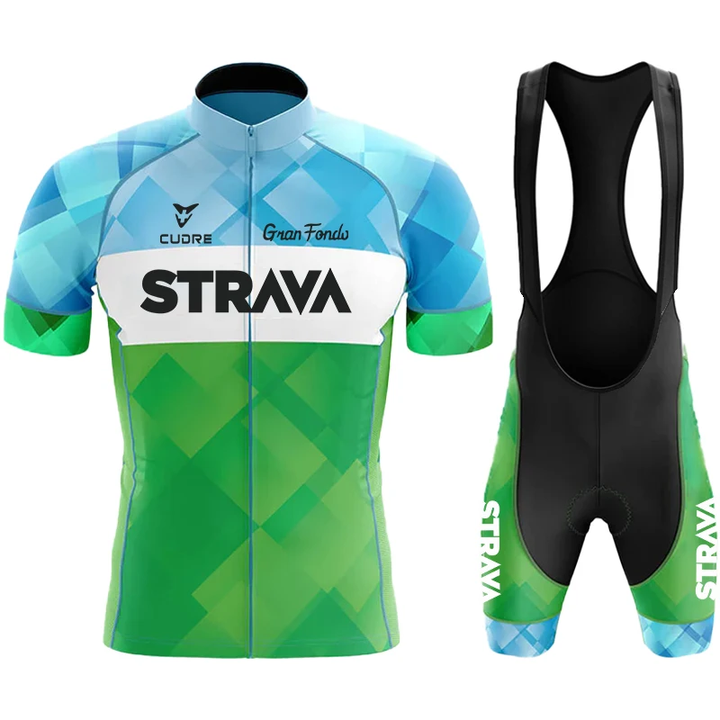 

STRAVA Jersey Cycling Triathlon Suit Men Men's Clothing 2023 Road Bike Uniform Sports Set Sportswear Man Summer Mtb Shirt Bib