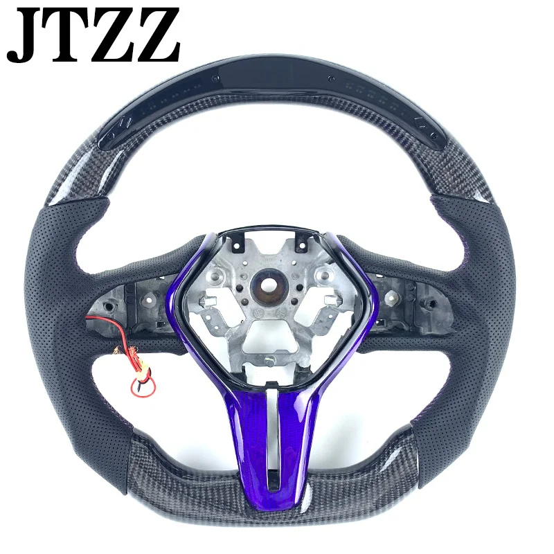 

Светодиодный экран автомобильного рулевого колеса из углеродного волокна для Infiniti Q50 Q60 2018 2019 2020 2021 2022