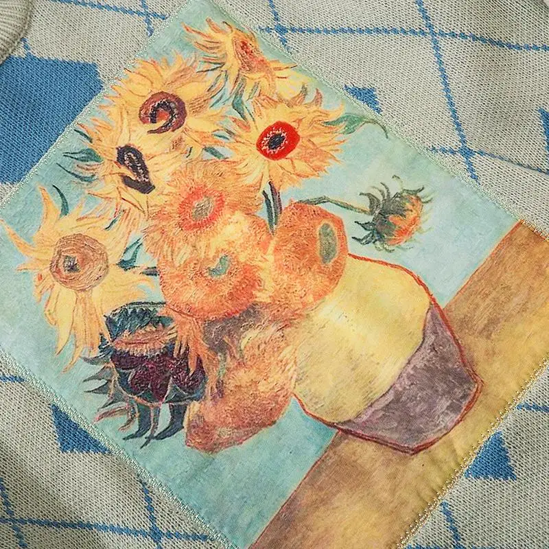 HISTREX ван гог звезды ночь мужские свитера хип-хоп длинный рукав мужской одежды