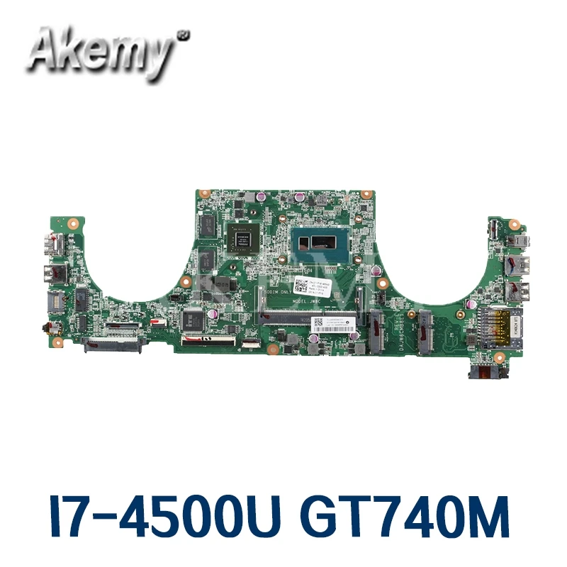 

Материнская плата для ноутбука DAJW8CMB8E1 14-5470 для DELL Vostro 5470 оригинальная материнская плата I7-4500U GT740M