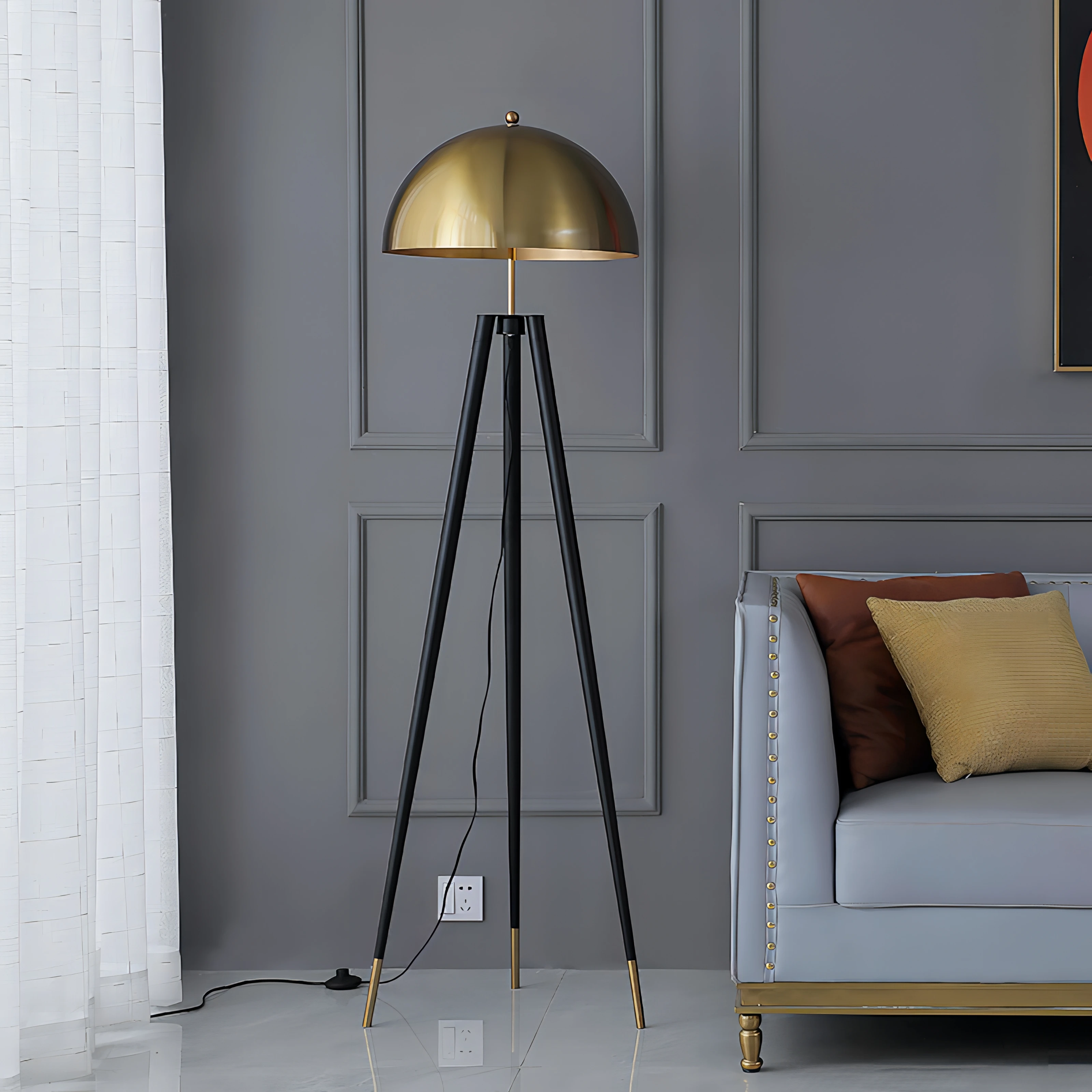 

Modern Floor Lamp Metal Wind E27 2023 Lamp for Living Room Home Decor Standing Lights Indoor Lighting Bedroom Loft Bedside Lamps