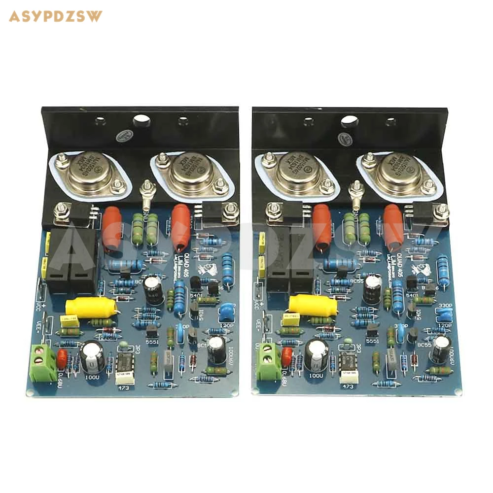 

2-канальный клон усилителя мощности QUAD405 с MJ15024 + угловой Алюминиевый Комплект «сделай сам»/готовая плата