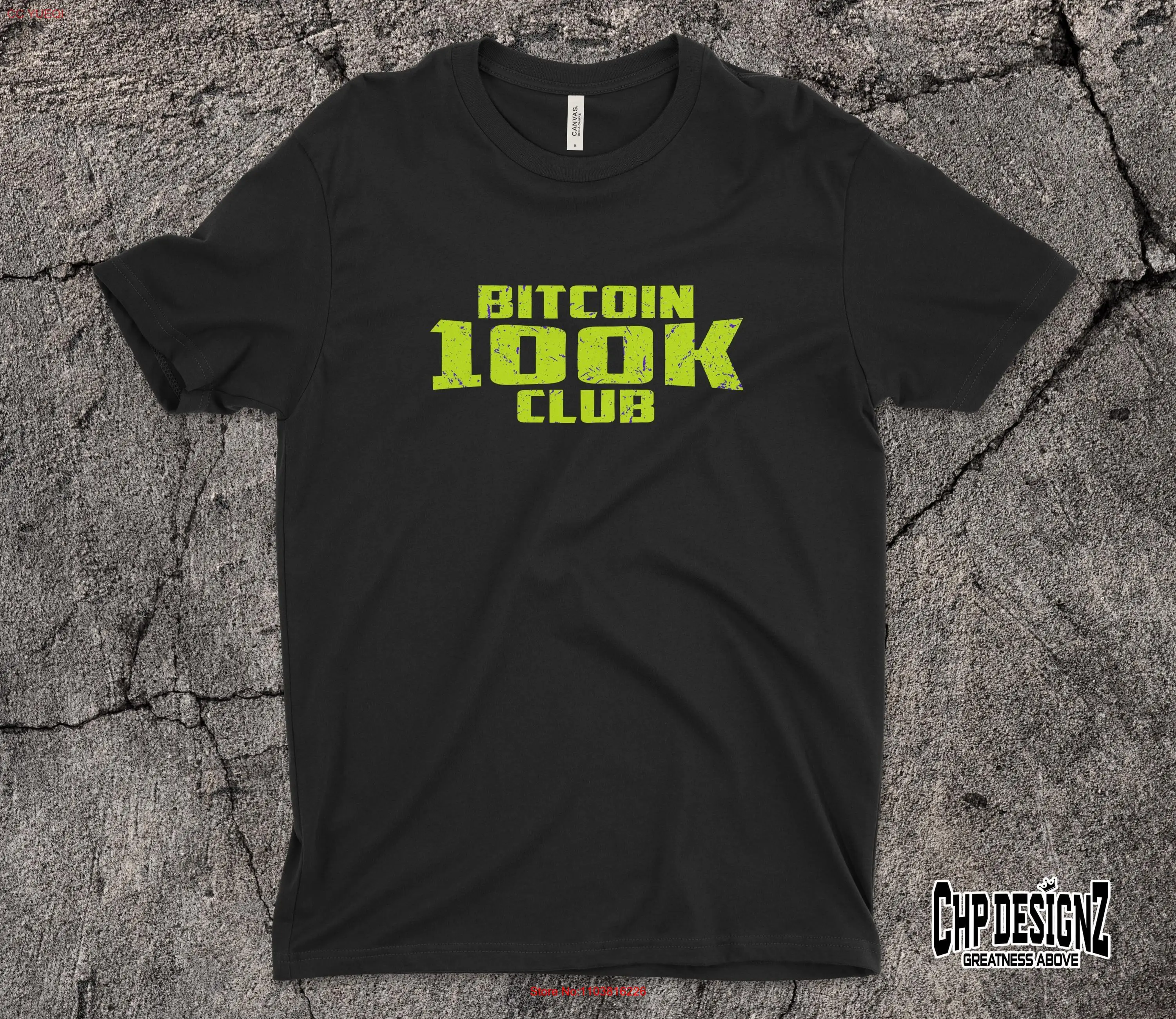 Bitcoin 100K Club T Shirt Cryptocurrency EnthusiasT Investor Crypto Merch BTC Millionaire Apparel long or short sleeves |